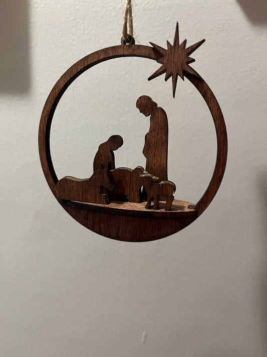 3D Nativity Ornaments