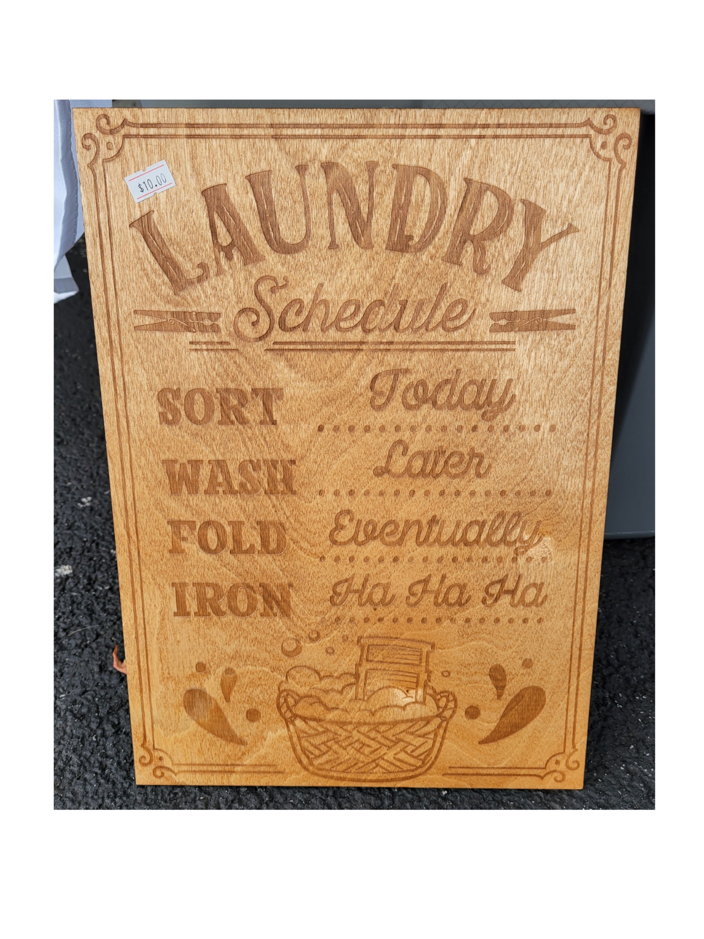 Wood Laundry Signs