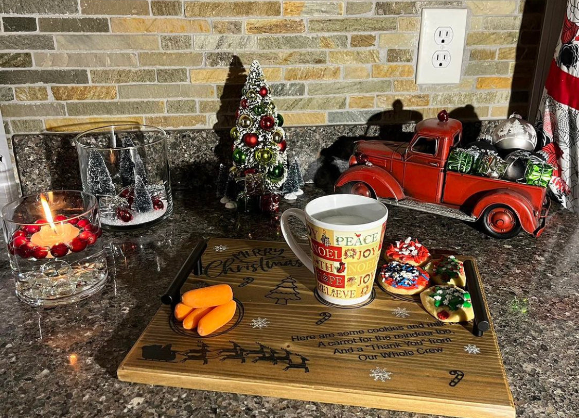 Santa Cookie Tray