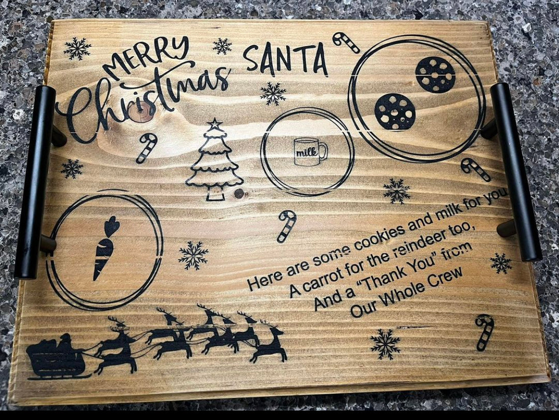 Santa Cookie Tray