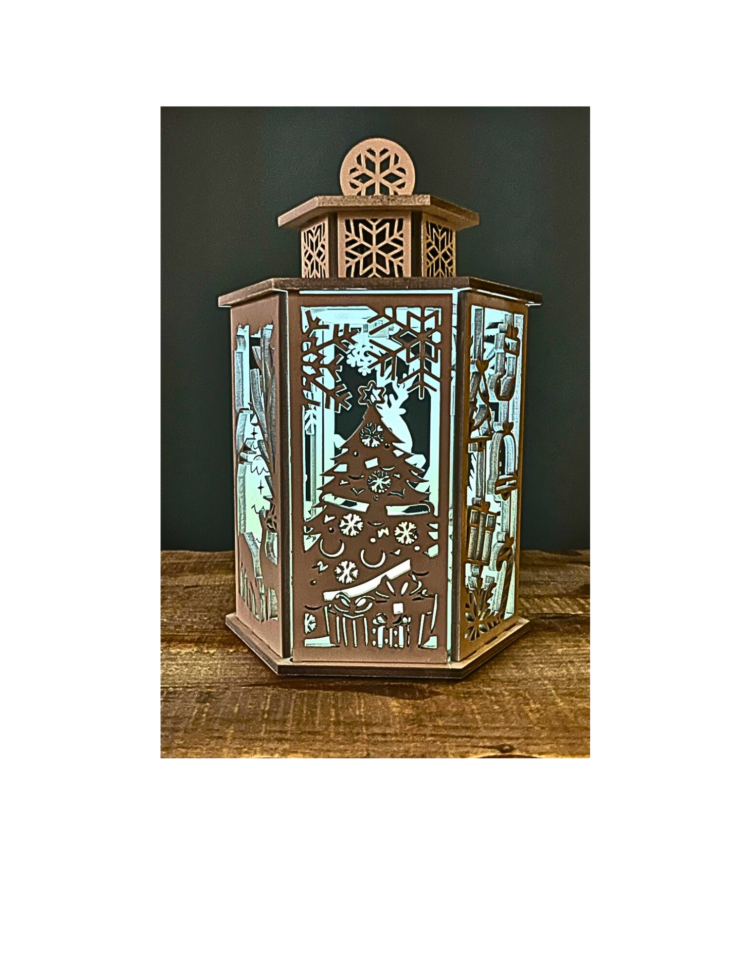 Wood Christmas Lantern