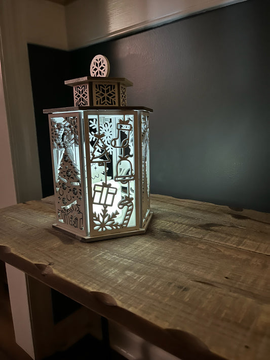 Wood Christmas Lantern