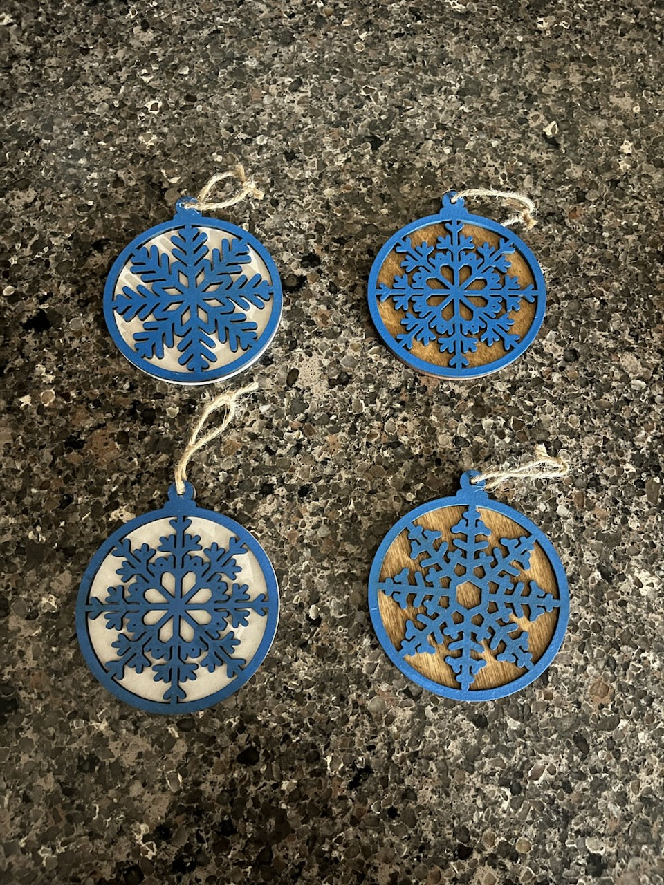 Wood, Hand Painted Ornaments